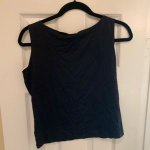 A’nue Ligne black high neck tank, size M